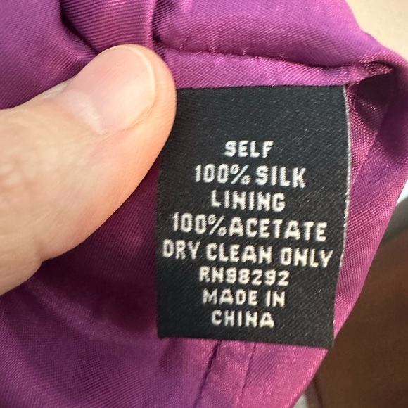 Tibi 100% Silk Geometric Floral V Neck Empire Sleeveless Dress Size 4 - Picture 6 of 12